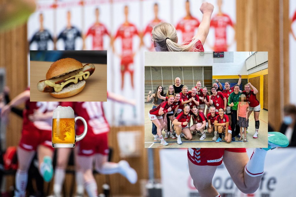 Heimspiel der Damen mit Bier und Bratwurst